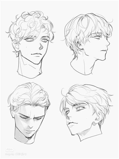 How To Draw Anime Male Hair Step By Step Animeoutline Artofit