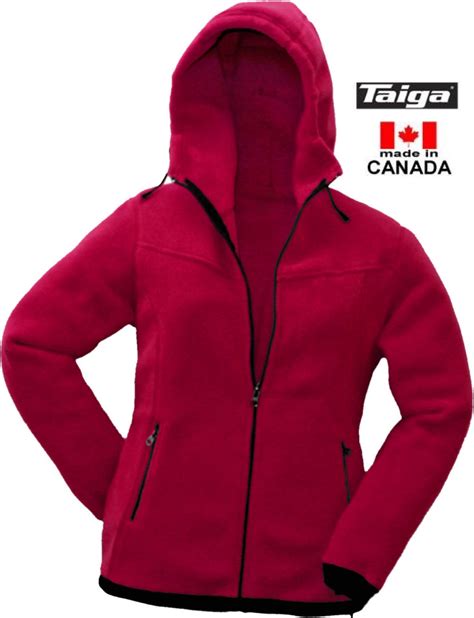 Polartec 300 Hooded Fleece Jacket Womens Taiga Works