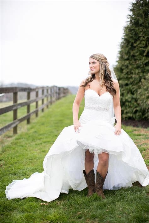 The charms and elegance … cowboy boots | Western style wedding dress, Wedding ...