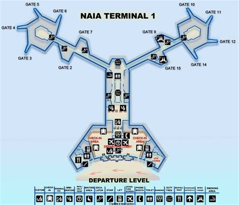 Naia Terminal Arrival Map Zip Code Map