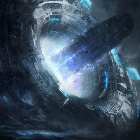 Warp Portal Science Fiction Artwork Sci Fi Concept Art Science