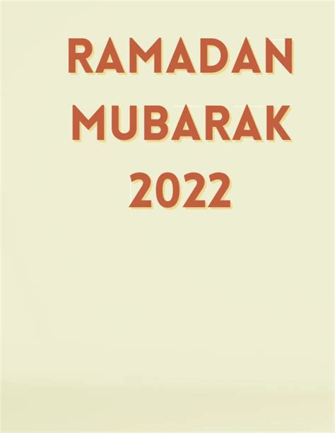Ramadan Mubarak Journal 2022 Funny Fasting Ramadan Journal Ramadan