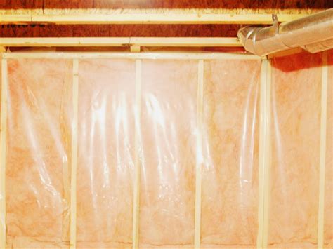 The vapor retarder hinders the escape of heat and also works to control the moisture. How to Install a Basement Vapor Barrier | Home Remodeling - Ideas for Basements, Home Theaters ...