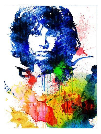 Jim Morrison Watercolor Posters Jack Hunter