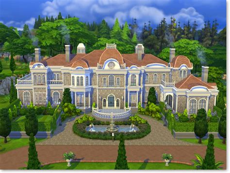 Once you entered the garden archways, you will be welcomed with a. Why Plumbobs Are Green: Villa Perle - Elegant TS4 Mansion