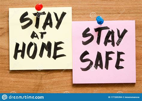 Stay At Home And Be Safe Self Isolation And Quarantine