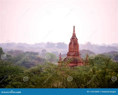 Sunrise Landscape View Pagoda Bagan Stock Photo Image Of Tourism