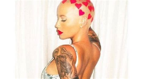 Too Hot For Tv Amber Rose Flaunts Curvy Barely Covered Body On
