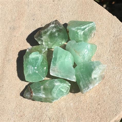 Raw Green Calcite Crystal - The Crystal Grid