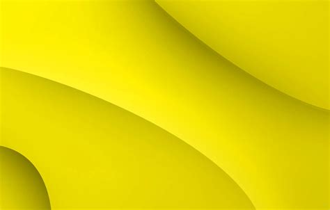 Обои жёлтый фон изгибы формы Yellow Fon картинки на рабочий стол