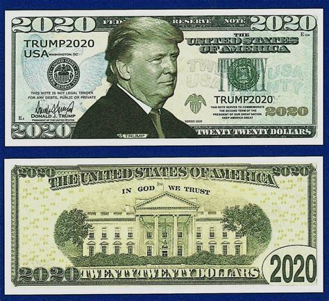 10 Re Elect President Donald Trump 2020 Dollar Bills Fake Money Fun T G4 Ebay