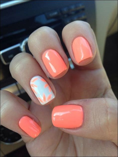 43 Popular Coral Nail Designs Page 24 Tiger Feng