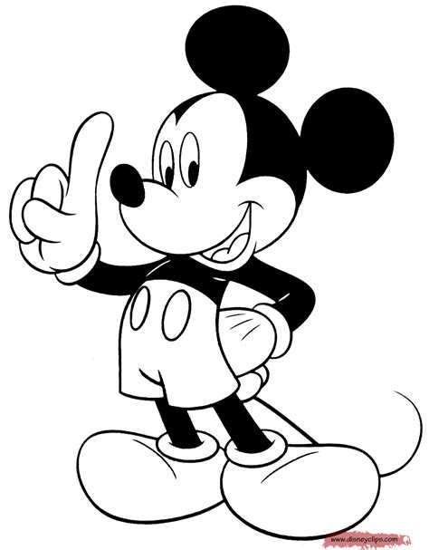 Free Printable Coloring Pages Of Mickey Mouse