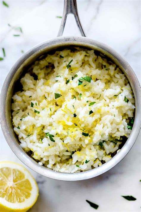 Easy Lemon Rice Recipe Foodiecrush