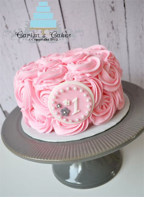 Carisa S Cakes Rose Swirl Smash Cake