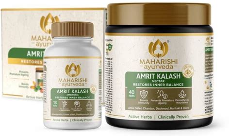Maharishi Ayurveda Amrit Kalash Ambrosia Tablets And Nectar Paste For