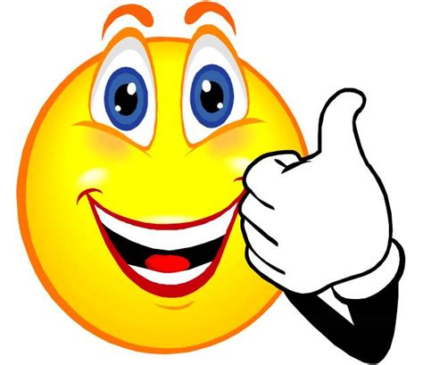 Smiley Face Thumbs Up Thank You Free Clipart Images Clipartix
