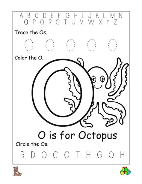 Letter O Worksheets For Preschool Activity Shelter