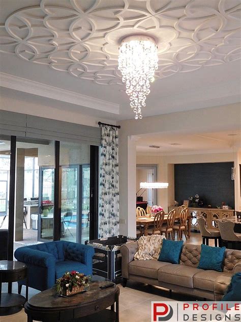 What's involved in plastering a ceiling? Beautiful modern Ceiling Art in a modern escape | Ceiling ...