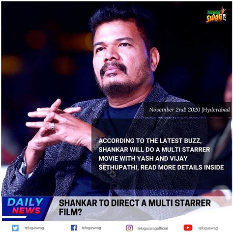 Shankar to direct a multi starrer film? | Telugu Swag