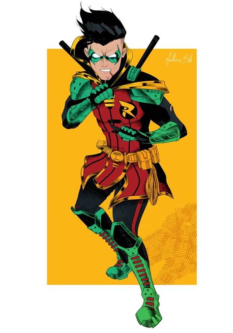 Damian Wayne The Robin By Matheusbitts On Deviantart Robin Superhero Superhero Design Batman