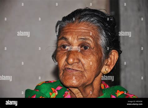 Kerala Old Lady Wearing Traditional Dress Kerala India Photo Copyright © By Saji Maramon Stock