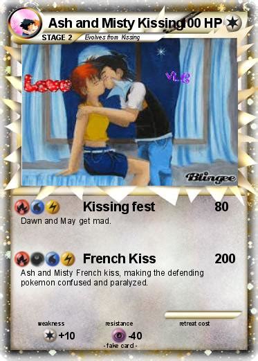 Pokémon Ash And Misty Kissing 3 3 Kissing Fest My Pokemon Card