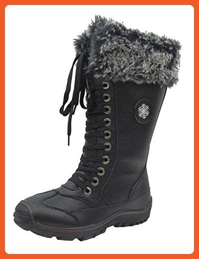 Comfy Moda Womens Winter Snow Boots Chicago 6 12 12 Black
