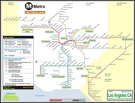 Los Angeles Metrorail Map