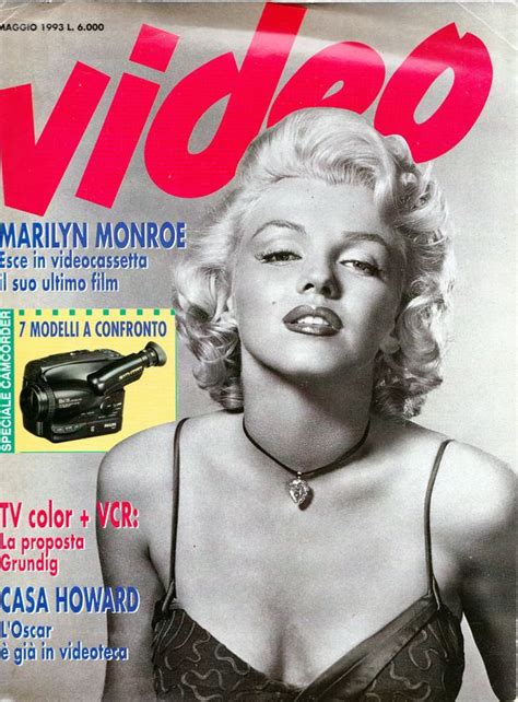 Marilyn Monroe ★ Rara Rivista Magazine ★ Video N 137 Maggio 1993 Italy Marilyn Marilyn Monroe
