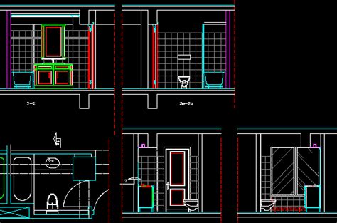 With block attribute modifier (bam) you can easily automate the process of modifying block attribute values in autocad drawing files. Bathroom DWG Section for AutoCAD • Designs CAD