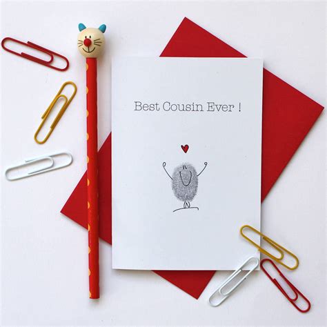 Best Cousin Ever Card By Adam Regester Design