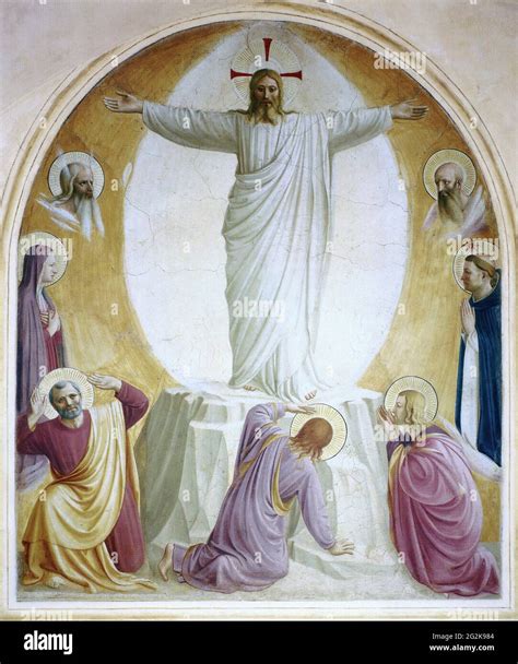 Fra Angelico Transfiguration Stock Photo Alamy