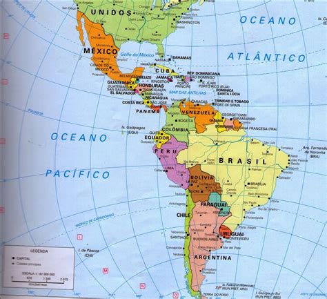 Mapa America Latina Pol Tico Grande Mapas Grandes De Pared De Espa A