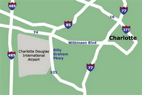 Charlotte NC Airport Terminal Map