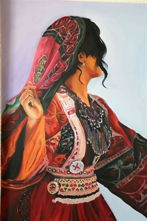 Pin By Tam On Painting Painting Of Girl Afghan Girl Portrait