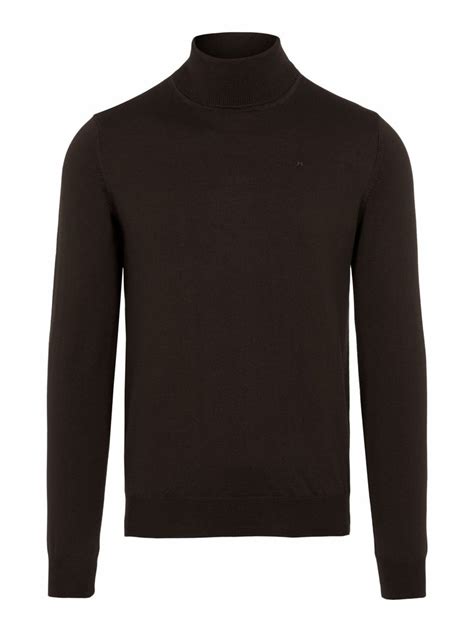 Buy Jlindeberg Lyd Merino Turtleneck Sweater Dark Brown Scandinavian