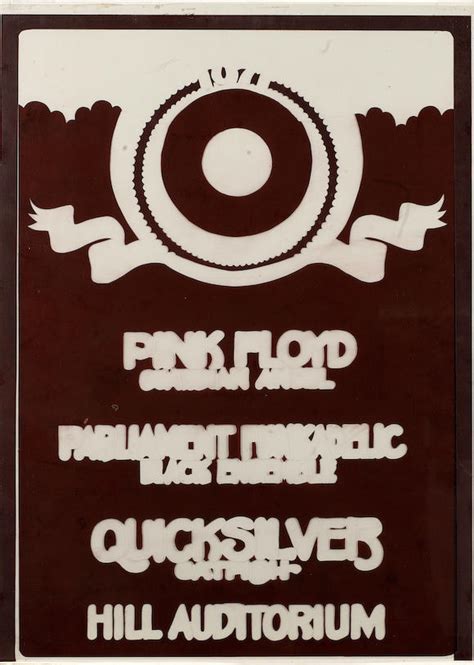 bonhams the original poster artwork by gary grimshaw for pink floyd and others in concert