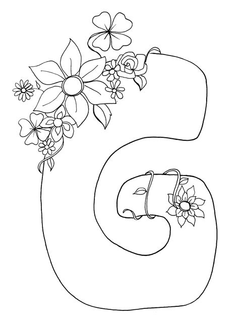 The leaves and butterflies surrounding the letter are bound to intrigue your kid into. letter g coloring pages | Free Printable Online letter g ...