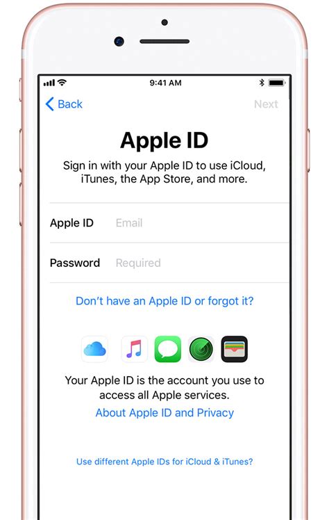 By using the sign in with apple feature, you can sign into supported apps and websites using your apple id and avoid having to create a whole new account. Set up your iPhone, iPad, or iPod touch - Apple Support