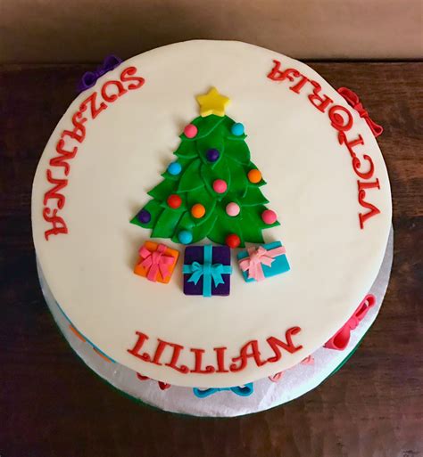 Birthday cookie & cake delivery. Cakes by Mindy: Christmas Themed Birthday Cake 12"