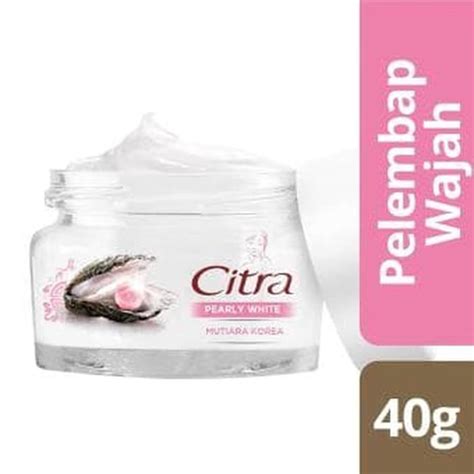 Jual Pelembab Krim Wajah Citra Pearly White Uv Essence Cream Brightening 40 Gr Shopee Indonesia