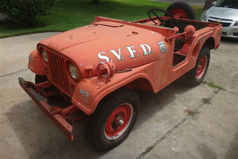 This 1953 Willys Jeep Fire Truck Has Less Than 4000 Original Miles