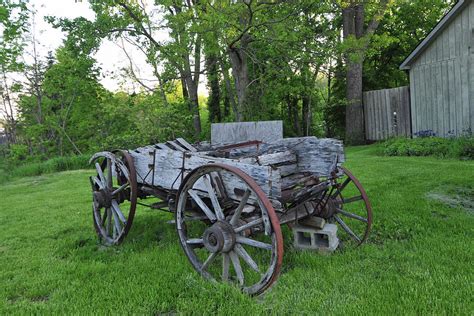 Old Farm Buckbord Wagon Hamilton County Indiana Photograph By William