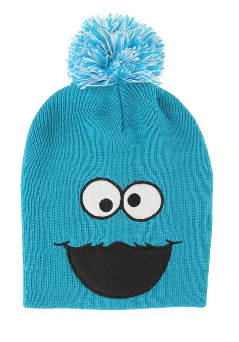 Cookie Monster Winter Pom Hat