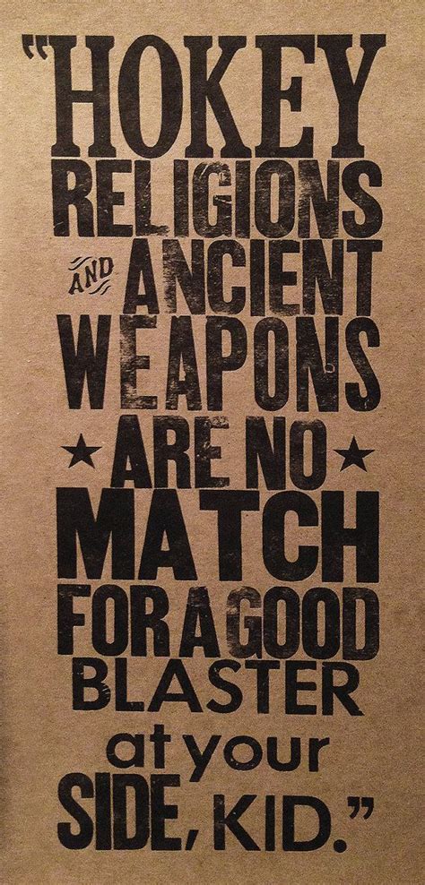 Maybe you would like to learn more about one of these? Letterpress Poster Han Solo quote by DandSLetterpress, $10 ...