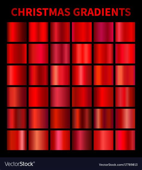 Christmas Red Gradients Royalty Free Vector Image