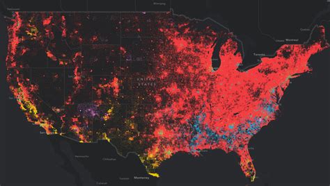 Us Population Density Map Us Census Data Is Available Down To The
