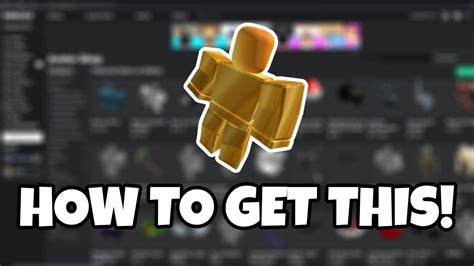 How To Get The Golden Robloxian In 2021 Roblox Youtube