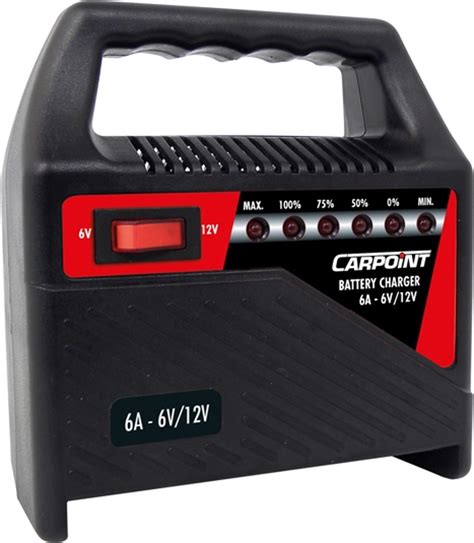Carpoint Auto Acculader 6a 6 12 Volt Led Indicatie